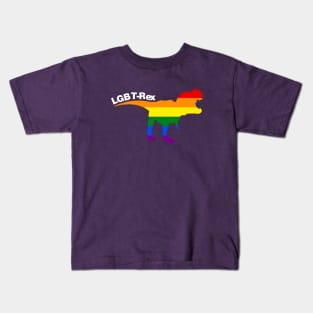 LGBT-Rex - Rainbow T-rex (Gay Pride) Kids T-Shirt